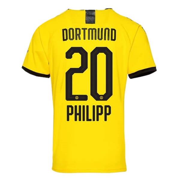 Tailandia Replicas Camiseta Borussia Dortmund NO.20 Phillipp 1ª 2019/20 Amarillo